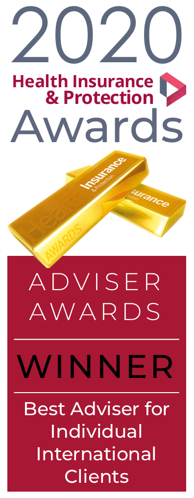 2020 Health and Protection Awards Winner's Logo - Best Adviser for Individual International Clients